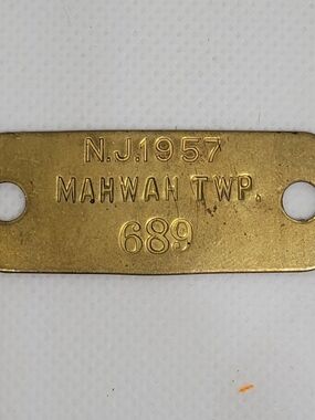 Vintage Dog Tag